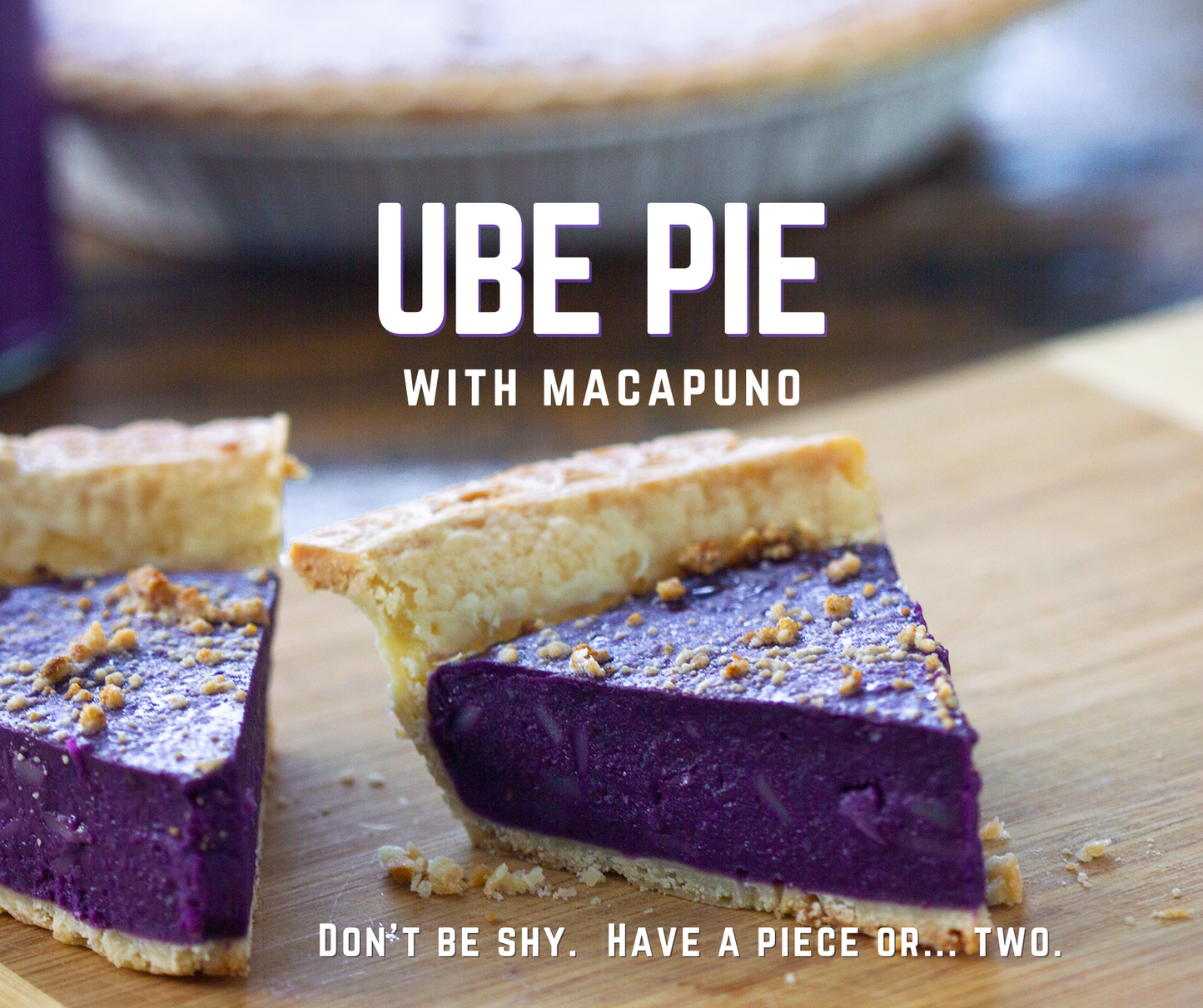 Made to Order Ube Pie with Macapuno (Coconut Sports)