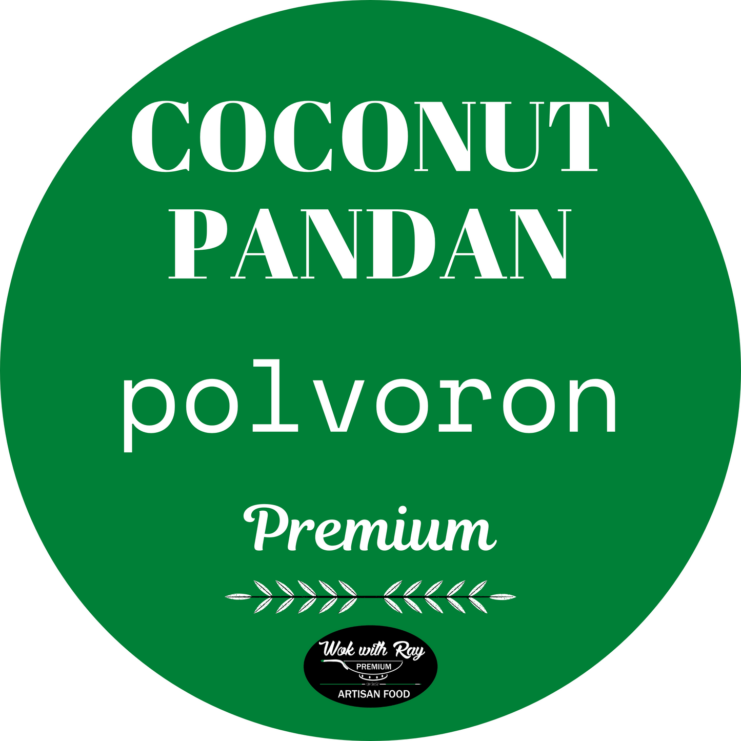 Coconut Pandan Polvoron